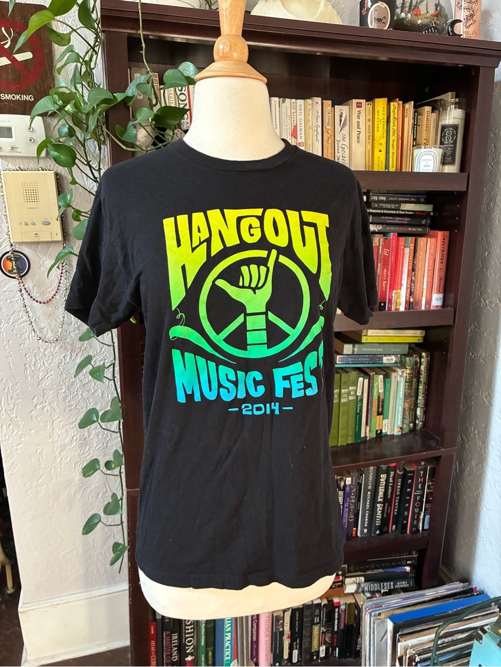 Black "Hangout Music Fest" Graphic T-Shirt - 2014